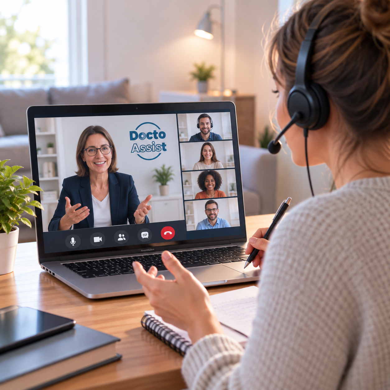 Formation en visioconférence avec formateur